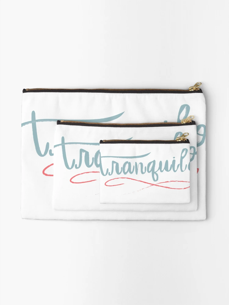 Thumbnail 2 of 4, Zipper Pouch, Tranquilo designed and sold by RojasDesign.