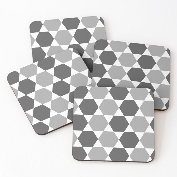 Item preview, Grey and White Hexagon Pattern designed and sold by SPF14.