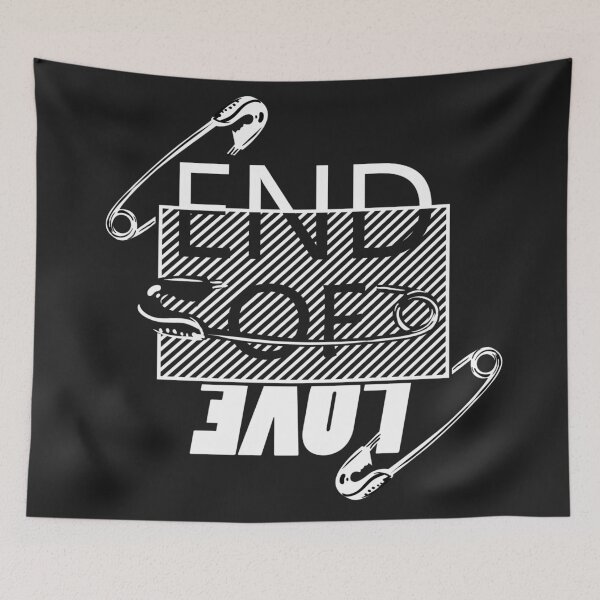Item preview, End Love Graphic Slogan Black Background designed and sold by Peekonet.