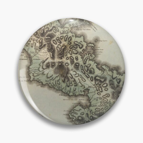 Item preview, Old Martinique Island Map (1823) Vintage French West Indies Atlas designed and sold by BravuraMedia.