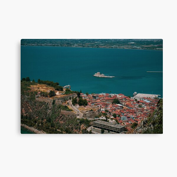 Blick auf die Stadt Nafplio Leinwanddruck