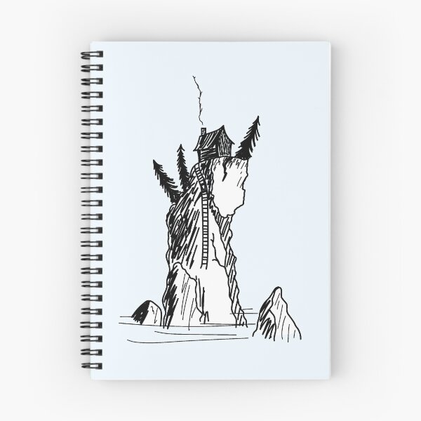 Item preview, Cabin on a Cliff designed and sold by random-mica-art.