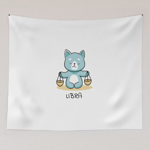 Item preview, Libra Zodiac Horoscope Astrology Cat Gift Idea designed and sold by Sash92.