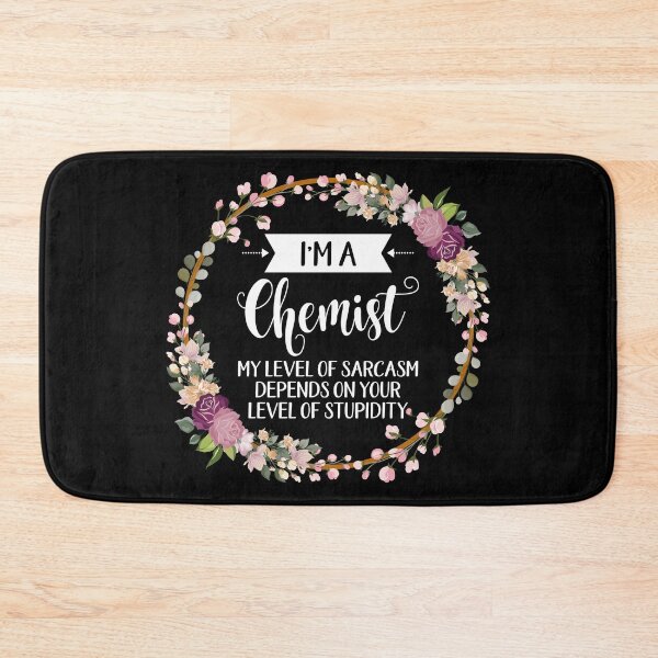 Item preview, I'm A Chemist My Level Of Sarcasm Depends On Your Stupidity, Chemist shirt, gifts for her, best friend gift Unique Gift Office Desk designed and sold by Orange Pieces.