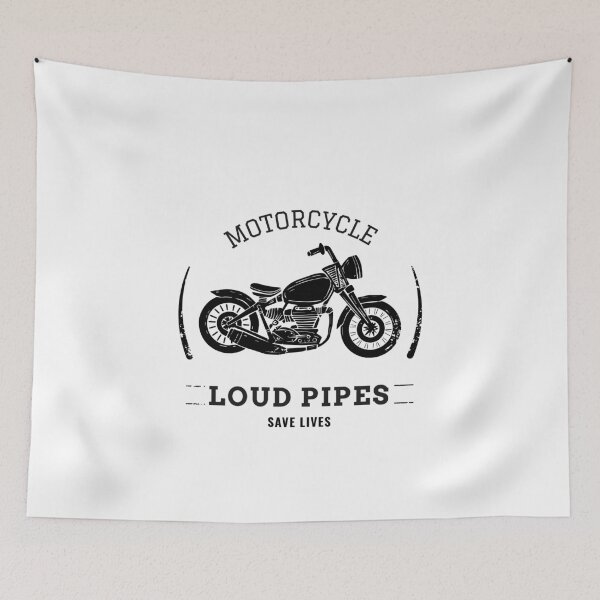 Item preview, Motorcycle print. Loud pipes save lives designed and sold by Chrisddorf.