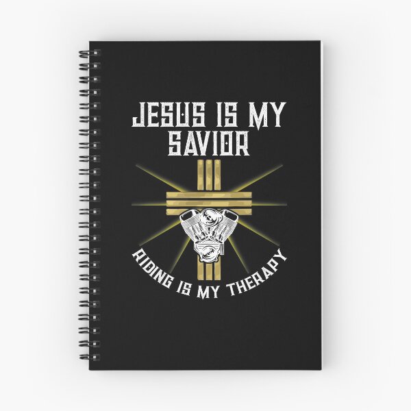 Item preview, Jesus Is My Savior Riding Is My Therapy Jesus Motorcycle designed and sold by Dressed For  Duty.