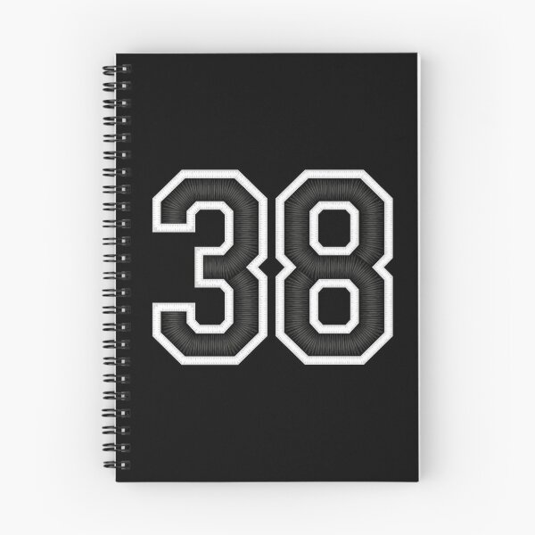 Item preview, 38 Black Jersey Sports Number thirty-eight Football 38 designed and sold by elhefe.