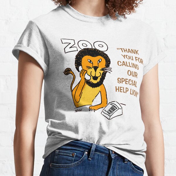 Special Help Lion at the Zoo Classic T-Shirt