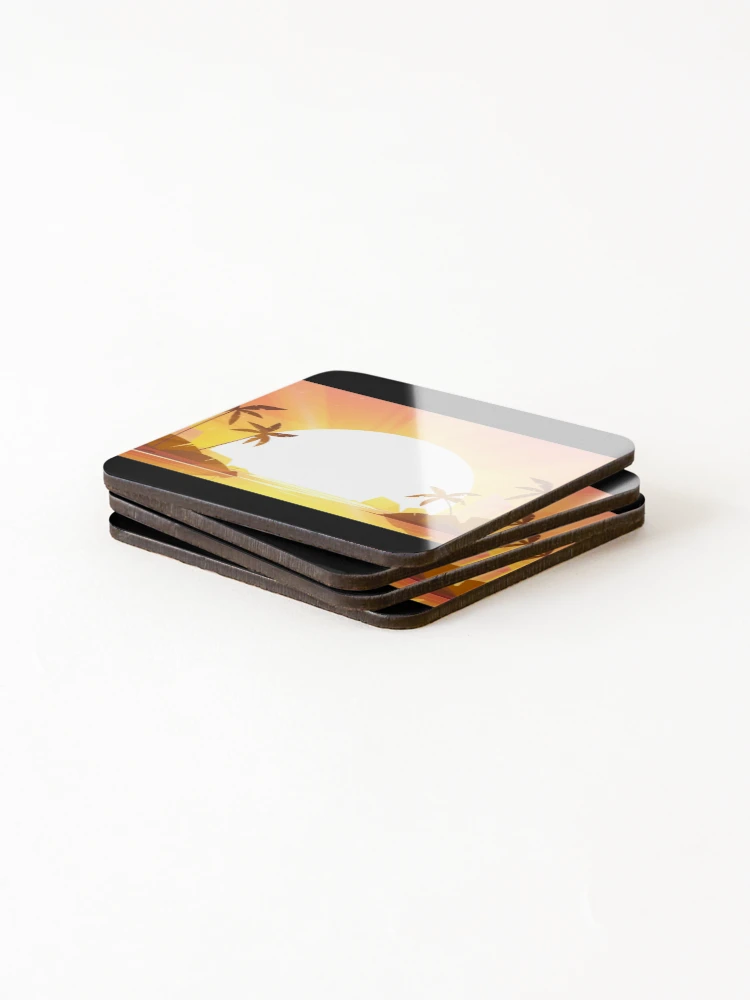 Thumbnail 4 of 5, Coasters (Set of 4), Beautiful Sun Rays designed and sold by Dynamic-Design.