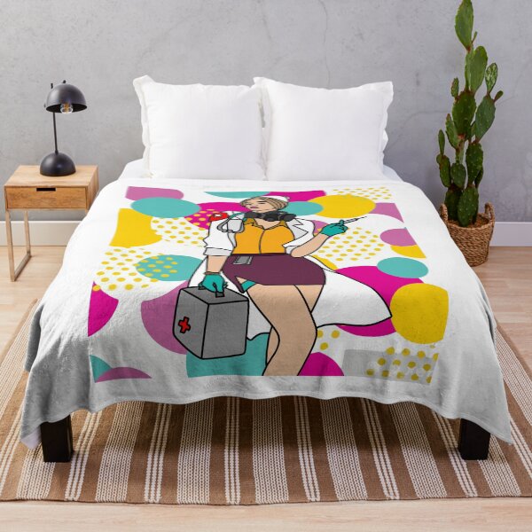 Item preview, Colorful And Pretty Retro Nurse designed and sold by flofin.