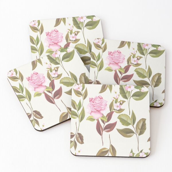 Item preview, Rose Flowers and Leaves Floral Pattern design for apparel and beddings designed and sold by Sunnyhova.