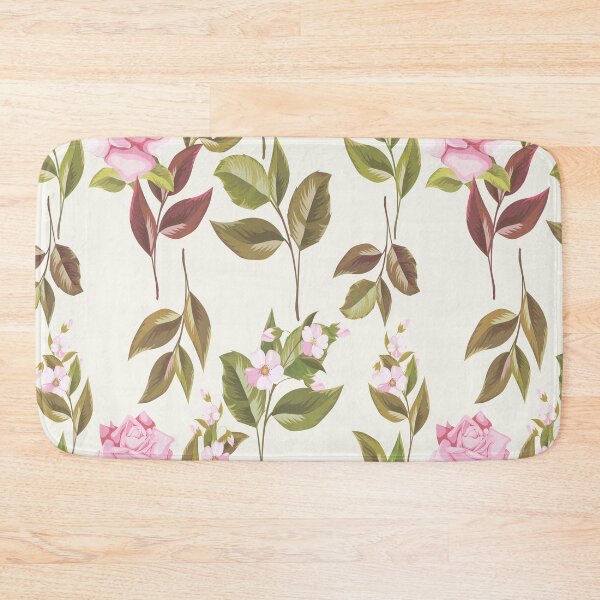Item preview, Rose Flowers and Leaves Floral Pattern design for apparel and beddings designed and sold by Sunnyhova.