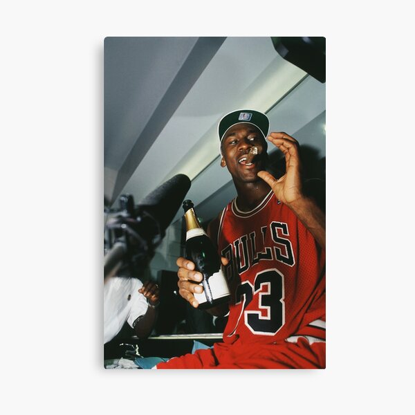Michael Jordan Zigarrendruck Leinwanddruck