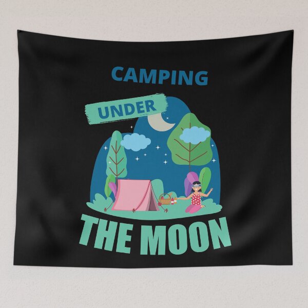 Item preview, Camping Under The Moon, Cool designed and sold by Avishy.