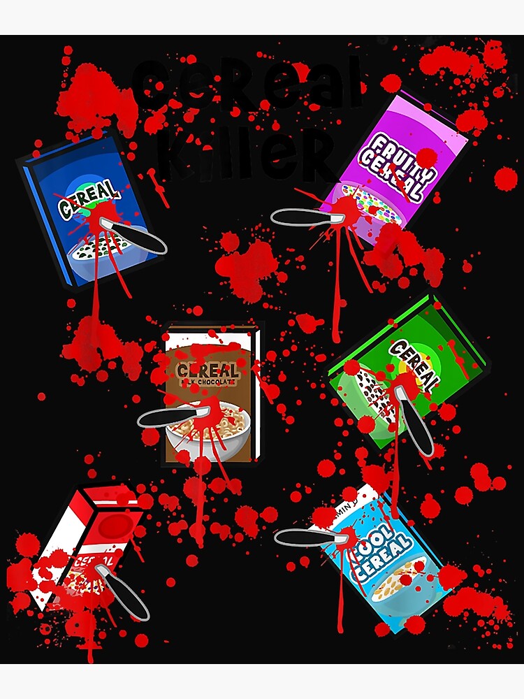 "Cereal Killer Funny Easy Lazy Last Minute Halloween Costume TShirt