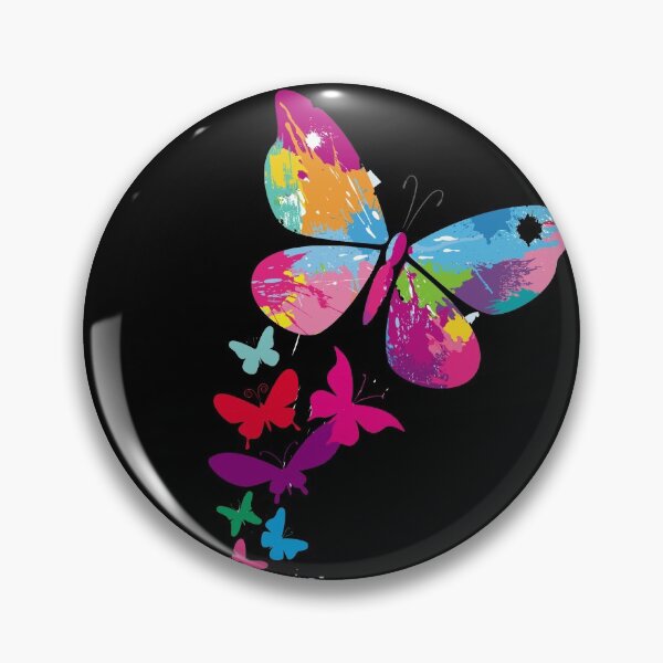 Item preview, Splashes of coloured butterflies designed and sold by Valdilana.