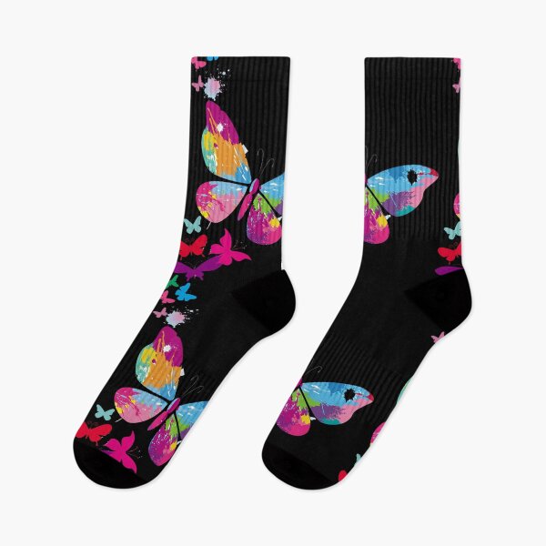 Item preview, Splashes of coloured butterflies designed and sold by Valdilana.