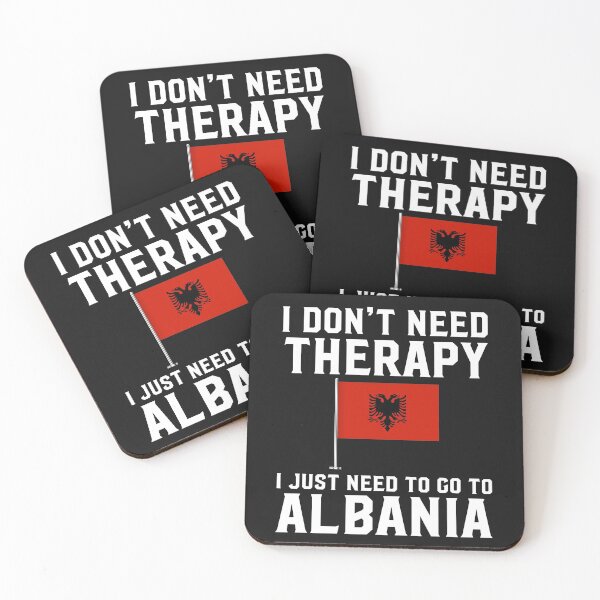 Item preview,  Albanian Flag I Don't Need Therapy I Just Need to Go to Albania. designed and sold by obedtheartist.