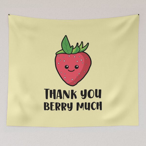 Item preview, Thank You Berry Much - Funny Strawberry Fruit designed and sold by keeleypost.