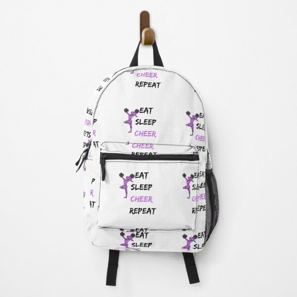 Item preview, Eat Sleep Cheer Repeat Purple Cheerleader designed and sold by LuckyKermit.