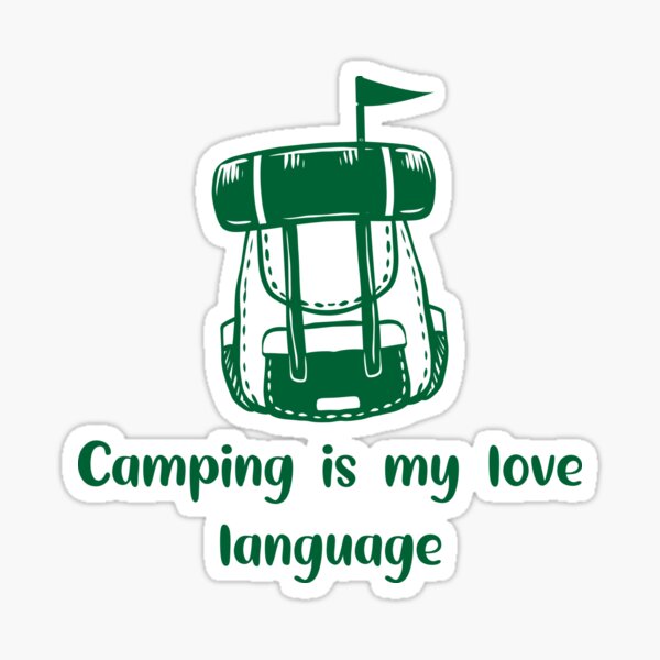 CAMPING LOVER Sticker for Sale by petershalom777