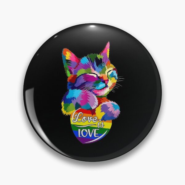 Item preview, Love Is Love Cat Colorful Pride Lgbt Funny Lgbt designed and sold by MillieConnor.