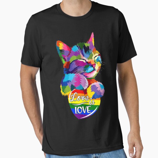 Item preview, Love Is Love Cat Colorful Pride Lgbt Funny Lgbt designed and sold by MillieConnor.