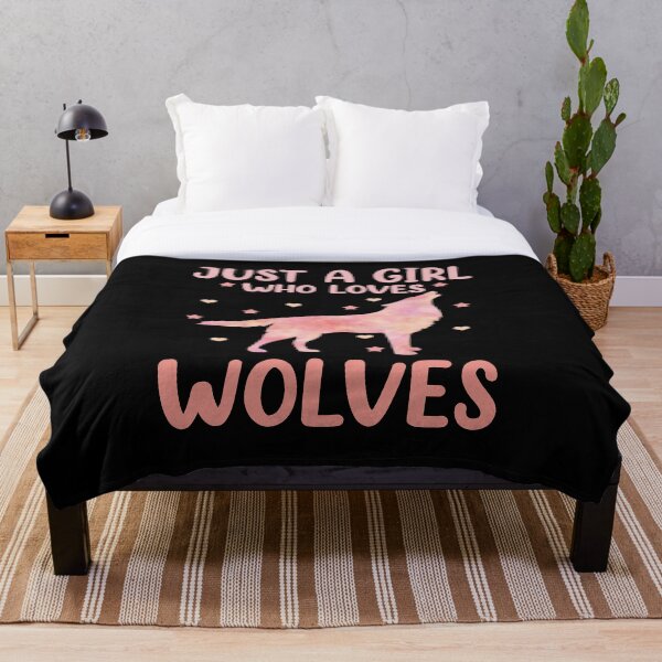 Item preview, Just A Girl Who Loves Wolves Pastel Pink Wolf Lover designed and sold by Yamilex-Mora.
