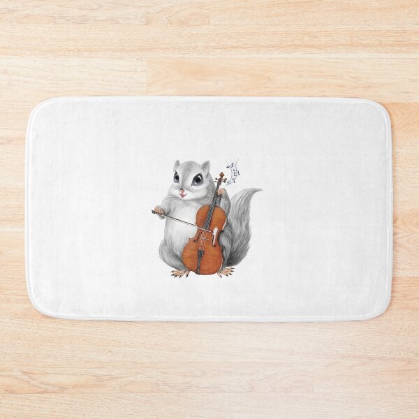 Item preview, The Japanese flying squirrel playing the cello is so cute. designed and sold by artredstar.