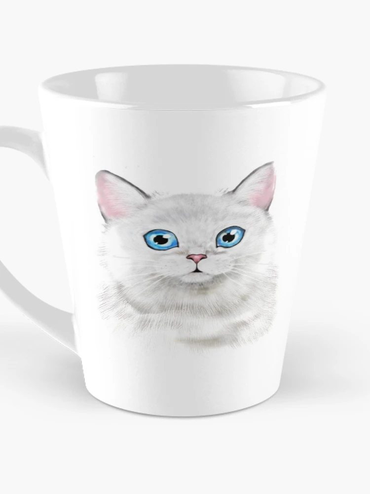 Thumbnail 3 of 4, Coffee Mug, Cute Cat Sticker designed and sold by PatternTale.