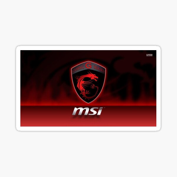 MSI-Logo-Hintergründe Sticker