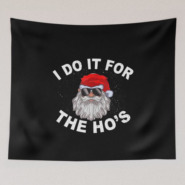 Item preview, I Do It For The Hos Shirt Funny Santa Ugly Christmas in July designed and sold by omerherbert.