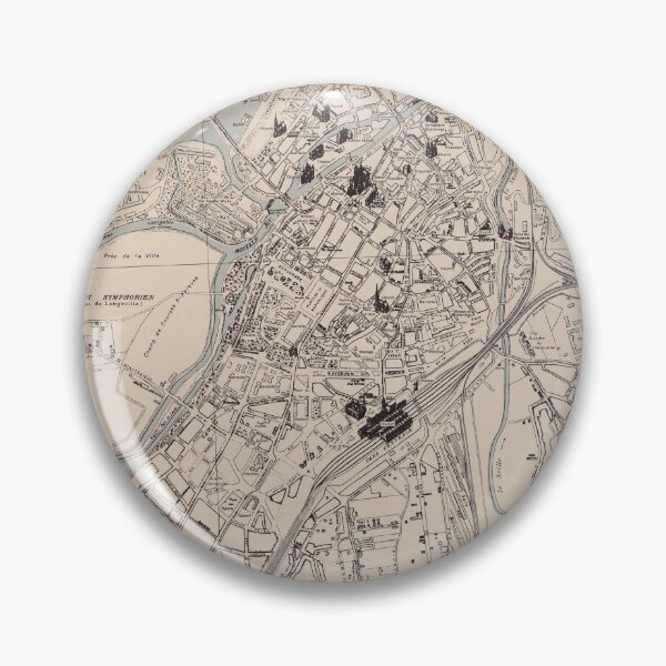 Item preview, Old Metz France Map (1943) Vintage French City & Street Atlas designed and sold by BravuraMedia.