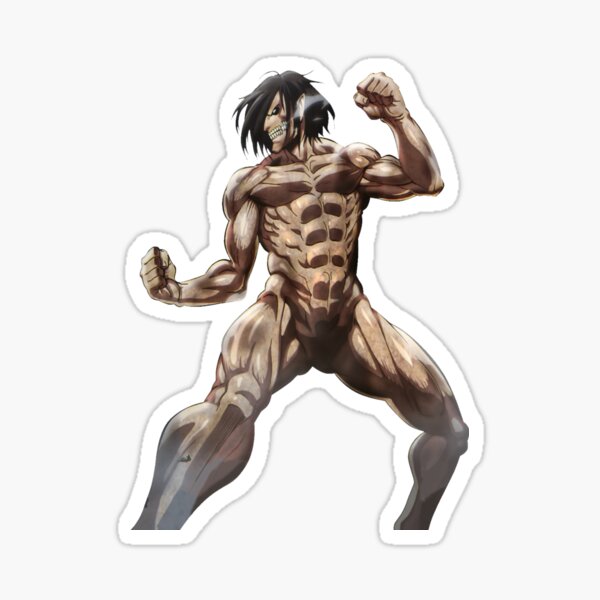 Titan Form Eren Stickers For Sale Redbubble