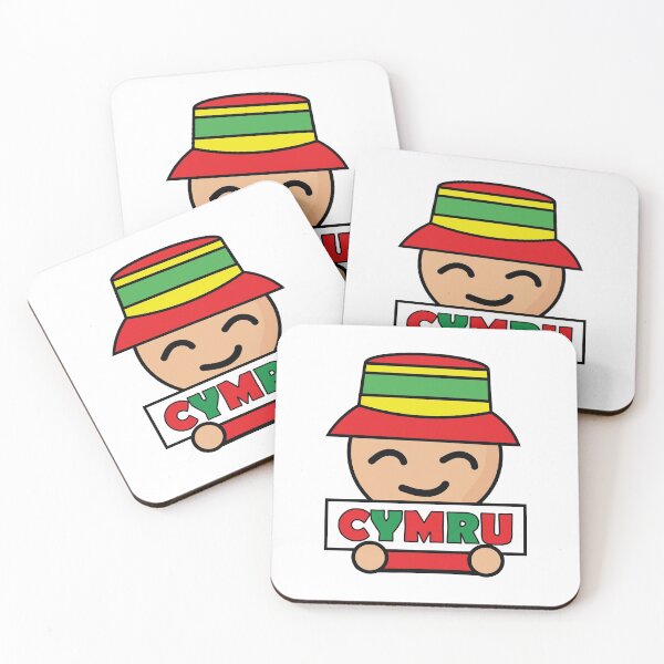 Item preview, Cartoon Wales football fan holding a Cymru sign designed and sold by egogrenade.