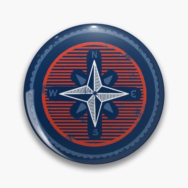 Item preview, Wind compass rose vintage patriotic  designed and sold by Zela.