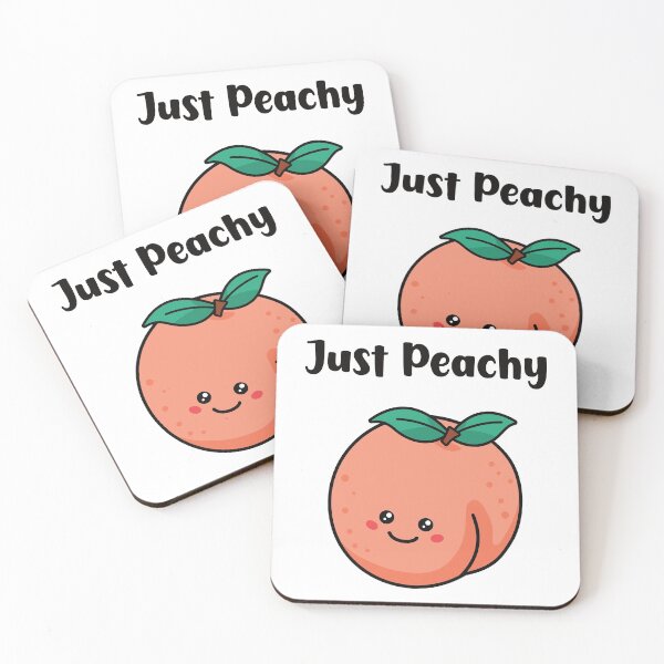 Item preview, Just Peachy - Funny Peach Fruit designed and sold by keeleypost.