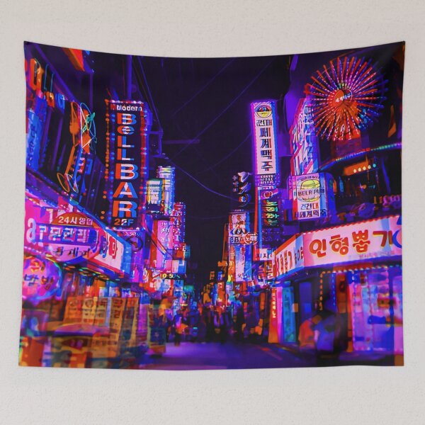 Item preview, Acid Trip Night Tokyo designed and sold by DinhoArt.
