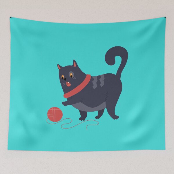 Item preview, Cat Playing With Wool designed and sold by farhan20.