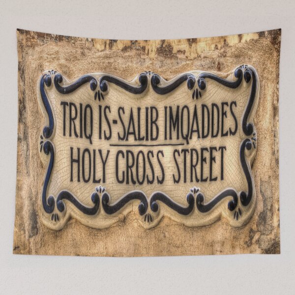Item preview, Holy Cross Street Mdina Sign  designed and sold by Londonimages.