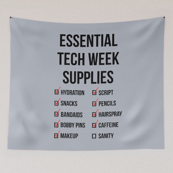 Item preview, Essential Tech Week Supplies designed and sold by Theatre Thoughts.
