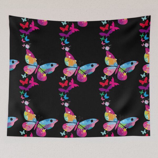 Item preview, Splashes of coloured butterflies designed and sold by Valdilana.
