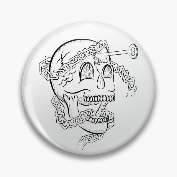 Item preview, Skull Chains (Black) designed and sold by 11thIdeaDesigns.