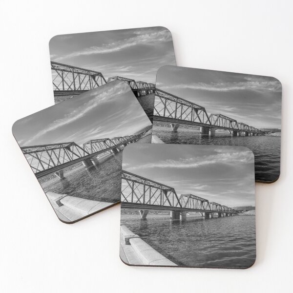 Item preview, Train Bridge across Tempe Town Lake BW designed and sold by Elisabeth Lucas.
