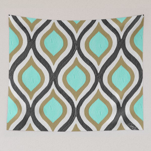 Item preview, Optical Waves – Mint & Neutral designed and sold by Cat Coquillette.