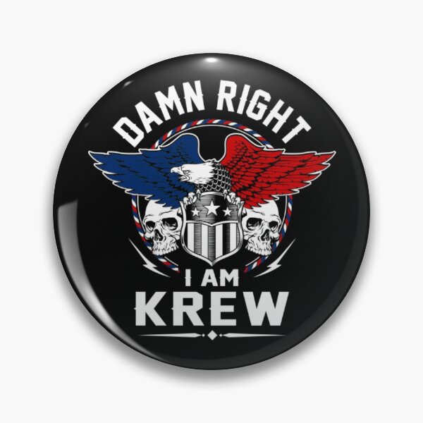 Item preview, Krew T-ShirtKrew Name T Shirt - Damn Right I Am Krew Gift Item Tee  designed and sold by TheKrewShop.
