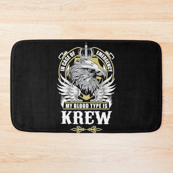 Item preview, Krew T-ShirtKrew Name T Shirt - In Case Of Emergency My Blood Type Is Krew Gift Item  designed and sold by TheKrewShop.