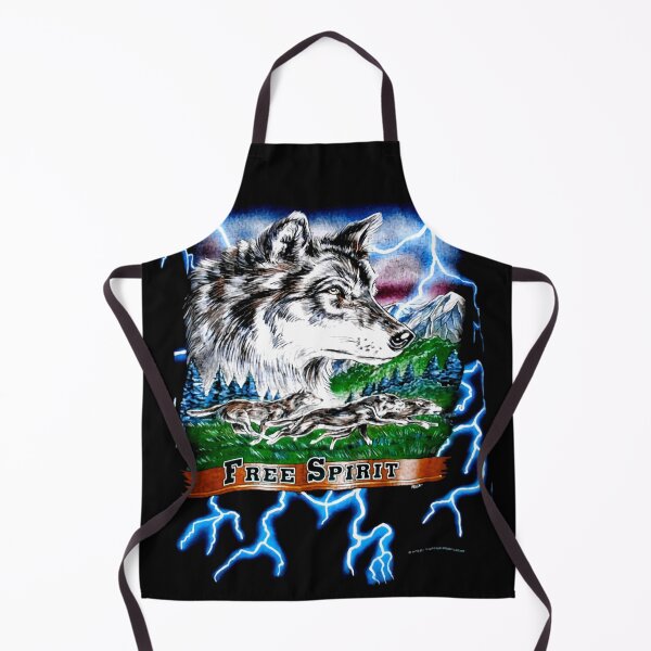 Item preview, 90s Free Spirit Wolf Vintage American designed and sold by WildSunDesizgn.