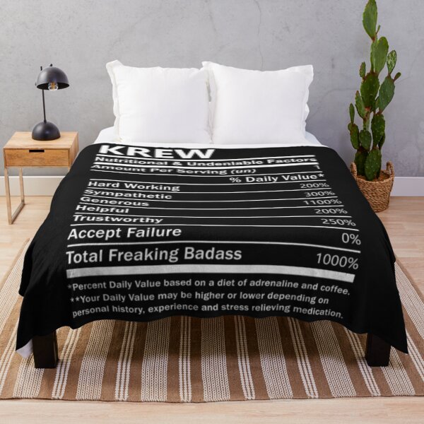 Item preview, Krew T-ShirtKrew Name T Shirt - Krew Nutritional and Undeniable Name Factors Gift Item Tee  designed and sold by TheKrewShop.