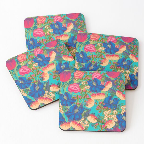 Item preview, Gouache Watercolor Textured Vibrant Floral designed and sold by ALEXIA SPEEKS.